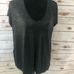 High low black shirt